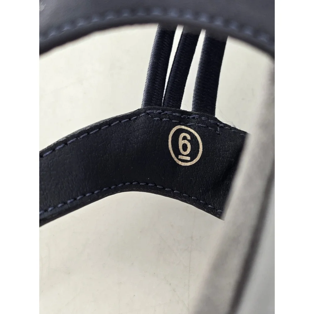Skechers Reggae Slim Simply Stretch Sandals Womens 6 Navy Blue 163023 Excellent